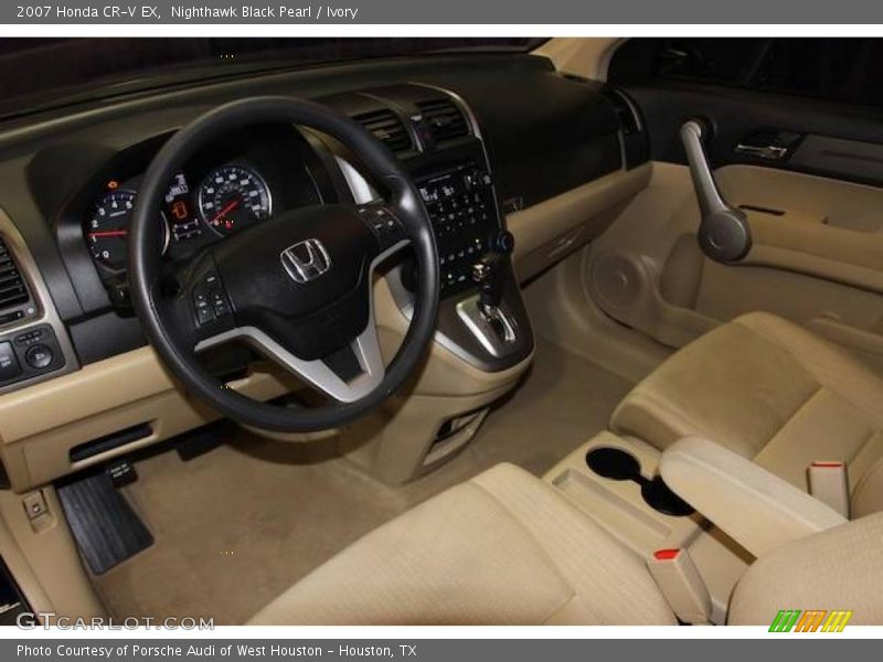 Nighthawk Black Pearl / Ivory 2007 Honda CR-V EX