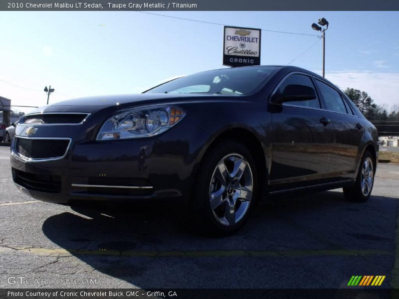 Taupe Gray Metallic / Titanium 2010 Chevrolet Malibu LT Sedan