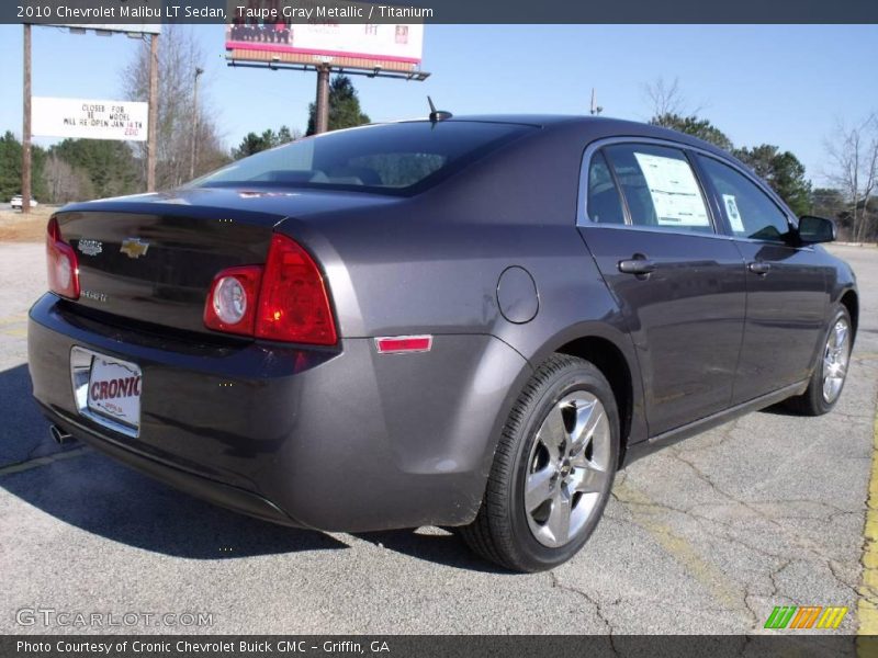 Taupe Gray Metallic / Titanium 2010 Chevrolet Malibu LT Sedan