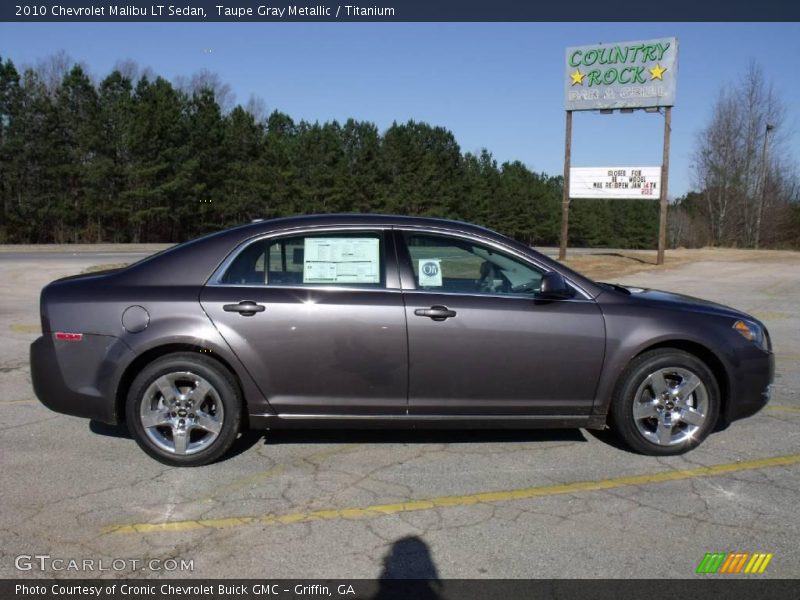 Taupe Gray Metallic / Titanium 2010 Chevrolet Malibu LT Sedan