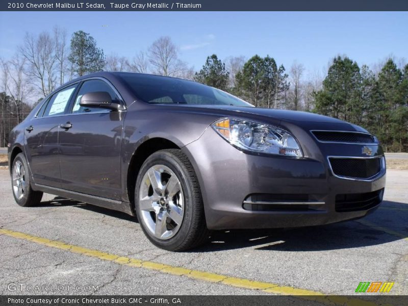 Taupe Gray Metallic / Titanium 2010 Chevrolet Malibu LT Sedan