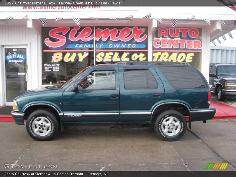 Fairway Green Metallic / Dark Pewter 1997 Chevrolet Blazer LS 4x4