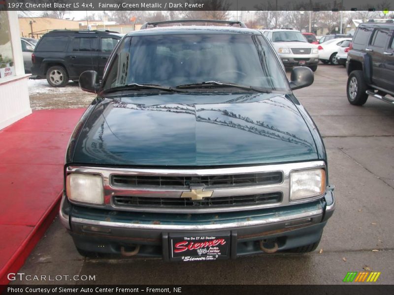 Fairway Green Metallic / Dark Pewter 1997 Chevrolet Blazer LS 4x4