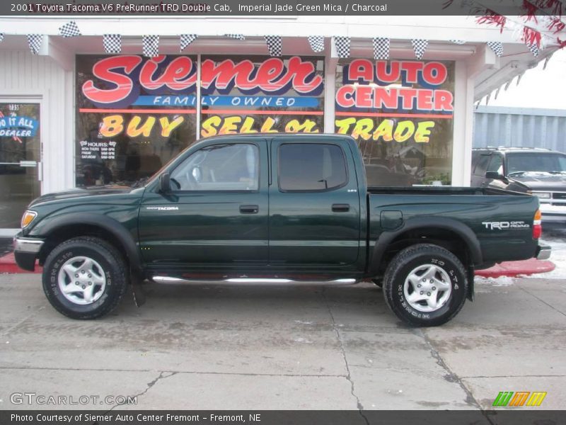 Imperial Jade Green Mica / Charcoal 2001 Toyota Tacoma V6 PreRunner TRD Double Cab