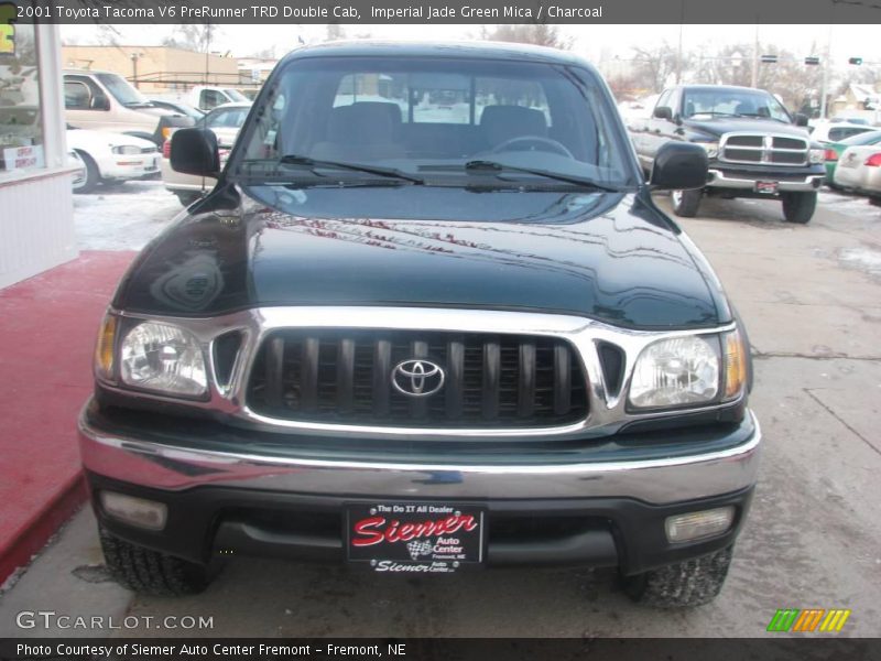 Imperial Jade Green Mica / Charcoal 2001 Toyota Tacoma V6 PreRunner TRD Double Cab