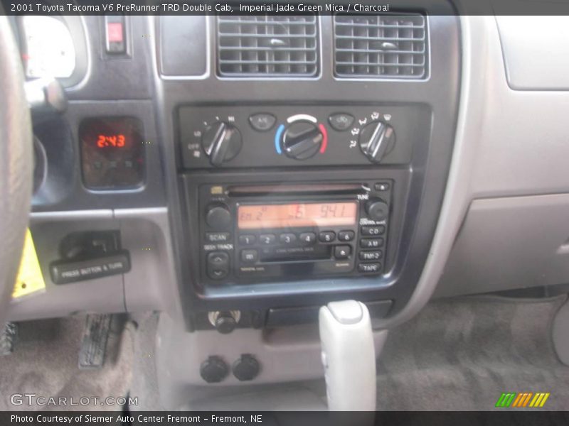 Imperial Jade Green Mica / Charcoal 2001 Toyota Tacoma V6 PreRunner TRD Double Cab