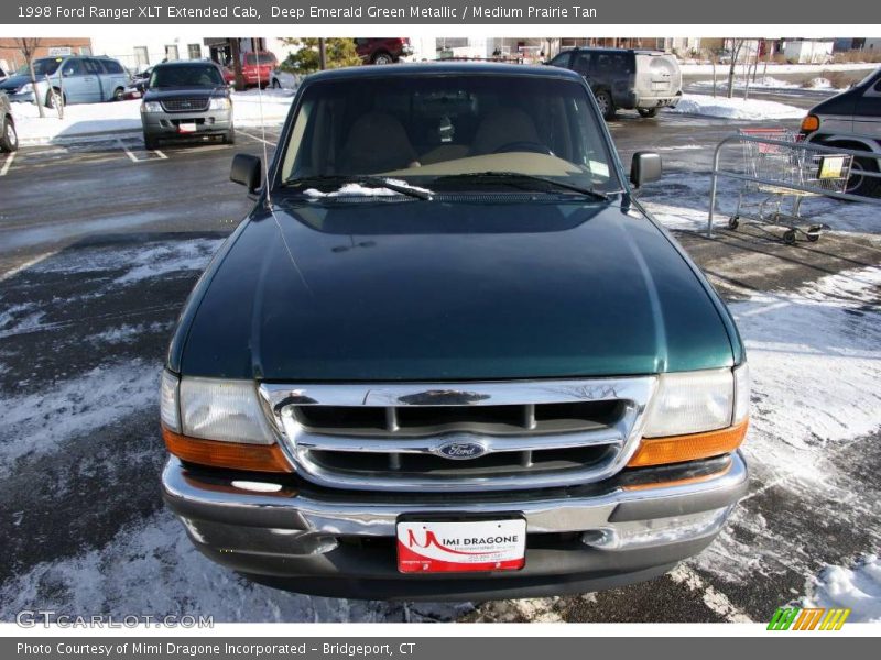 Deep Emerald Green Metallic / Medium Prairie Tan 1998 Ford Ranger XLT Extended Cab