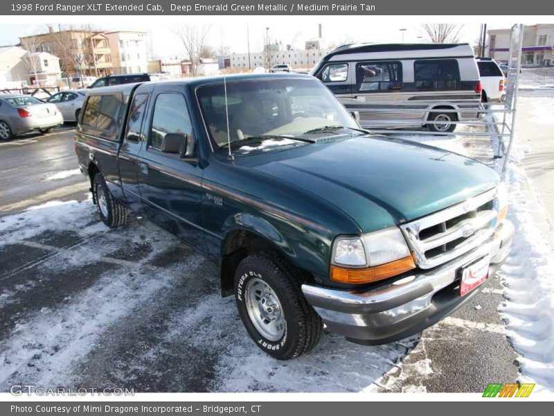 Deep Emerald Green Metallic / Medium Prairie Tan 1998 Ford Ranger XLT Extended Cab