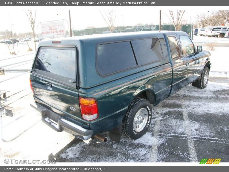 Deep Emerald Green Metallic / Medium Prairie Tan 1998 Ford Ranger XLT Extended Cab