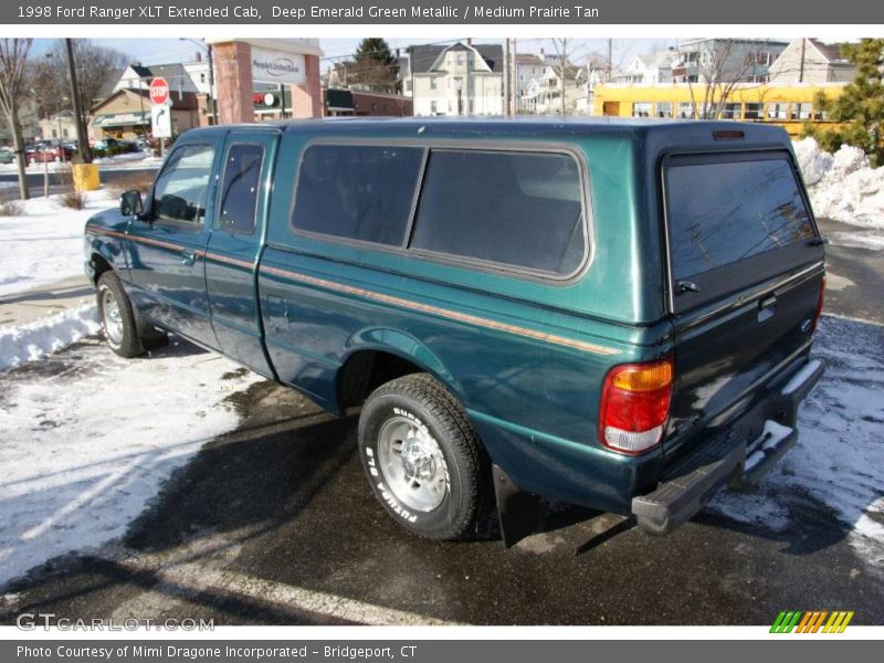 Deep Emerald Green Metallic / Medium Prairie Tan 1998 Ford Ranger XLT Extended Cab