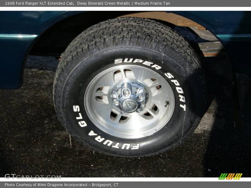 Deep Emerald Green Metallic / Medium Prairie Tan 1998 Ford Ranger XLT Extended Cab