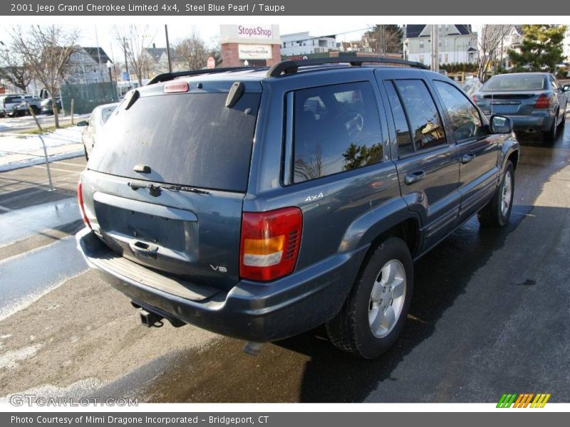 Steel Blue Pearl / Taupe 2001 Jeep Grand Cherokee Limited 4x4