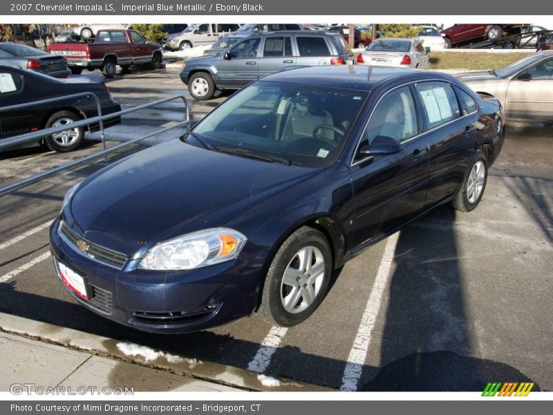 Imperial Blue Metallic / Ebony Black 2007 Chevrolet Impala LS