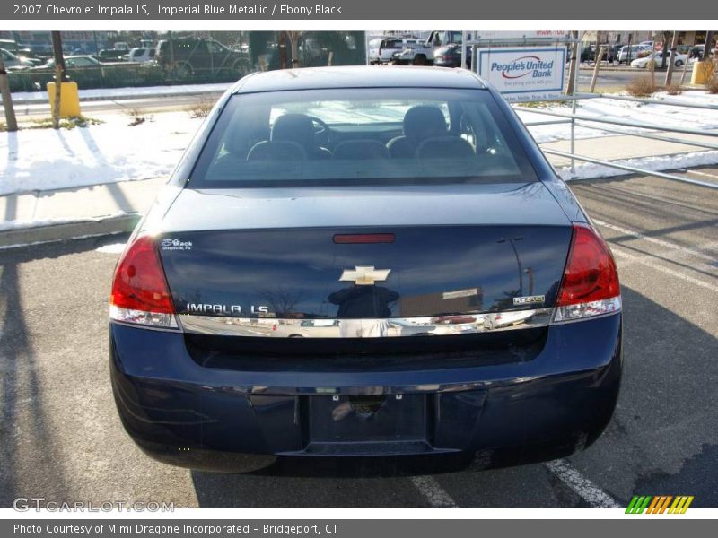 Imperial Blue Metallic / Ebony Black 2007 Chevrolet Impala LS