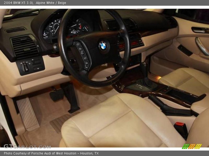 Alpine White / Beige 2004 BMW X5 3.0i