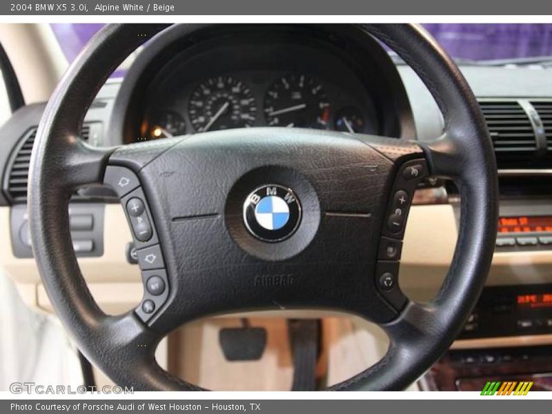 Alpine White / Beige 2004 BMW X5 3.0i
