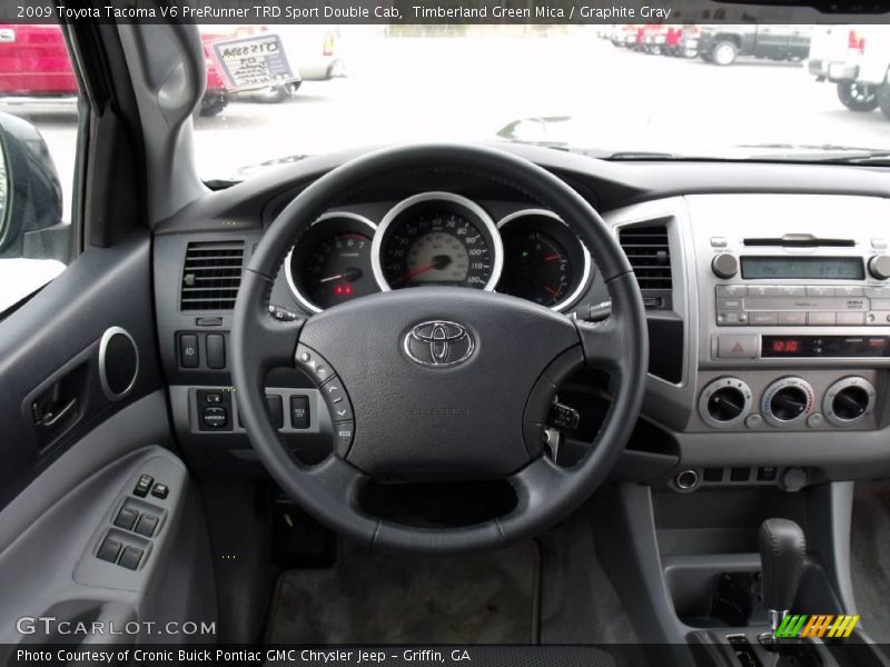 Timberland Green Mica / Graphite Gray 2009 Toyota Tacoma V6 PreRunner TRD Sport Double Cab