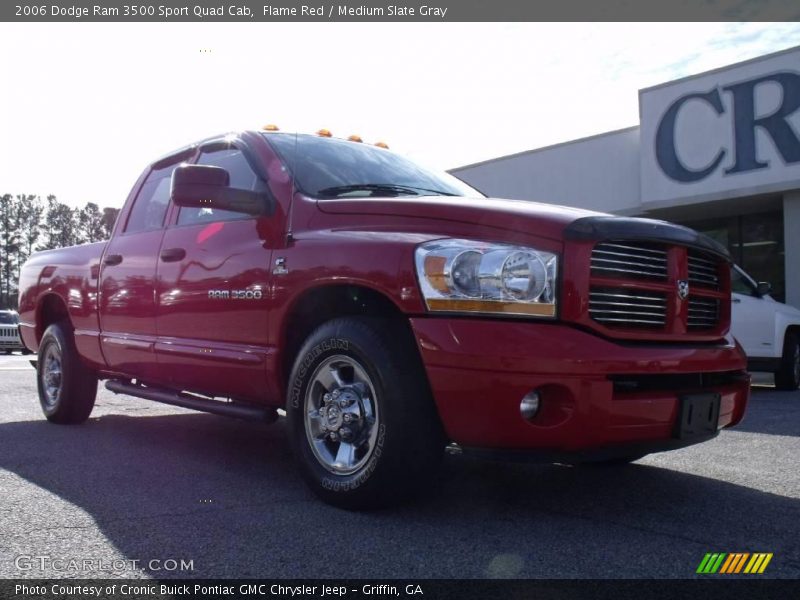 Flame Red / Medium Slate Gray 2006 Dodge Ram 3500 Sport Quad Cab