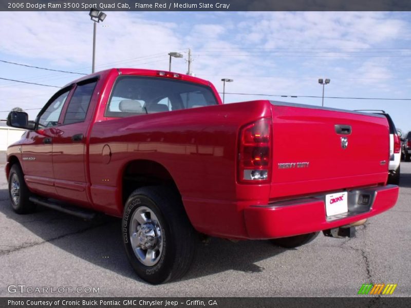 Flame Red / Medium Slate Gray 2006 Dodge Ram 3500 Sport Quad Cab