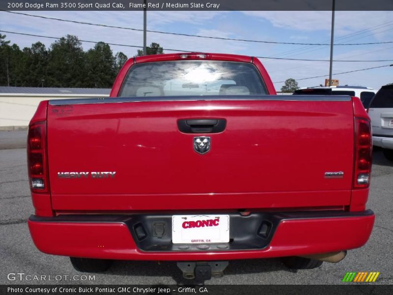 Flame Red / Medium Slate Gray 2006 Dodge Ram 3500 Sport Quad Cab