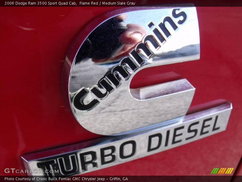 Flame Red / Medium Slate Gray 2006 Dodge Ram 3500 Sport Quad Cab