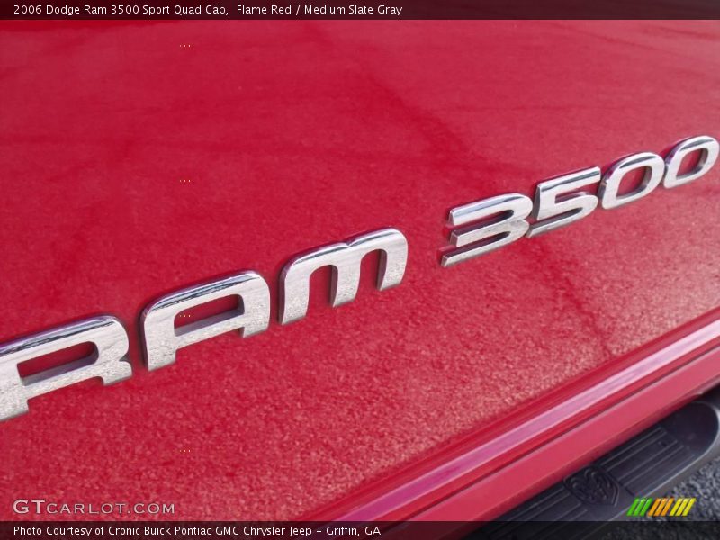 Flame Red / Medium Slate Gray 2006 Dodge Ram 3500 Sport Quad Cab