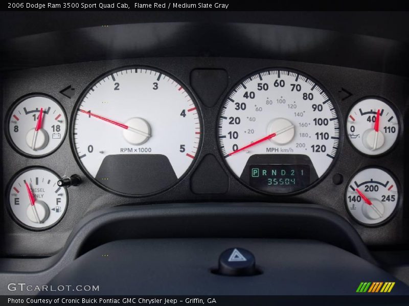 Flame Red / Medium Slate Gray 2006 Dodge Ram 3500 Sport Quad Cab