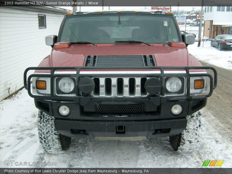 Sunset Orange Metallic / Wheat 2003 Hummer H2 SUV