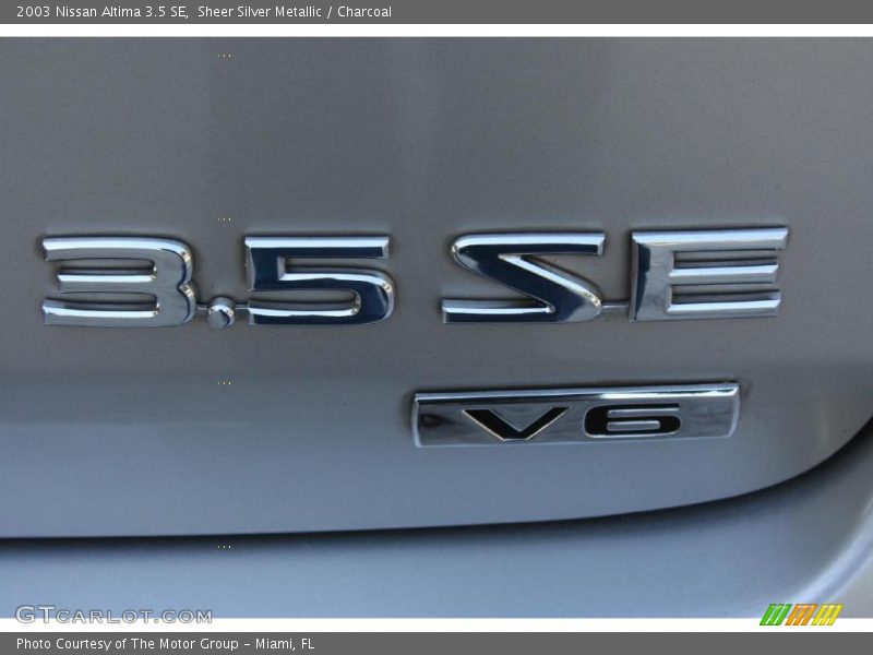 Sheer Silver Metallic / Charcoal 2003 Nissan Altima 3.5 SE