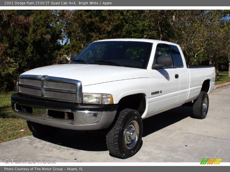 Bright White / Agate 2001 Dodge Ram 2500 ST Quad Cab 4x4