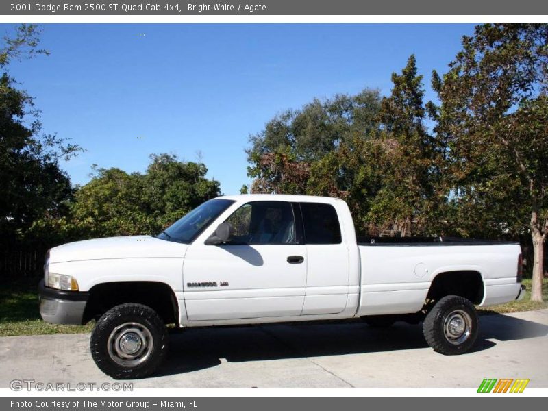 Bright White / Agate 2001 Dodge Ram 2500 ST Quad Cab 4x4