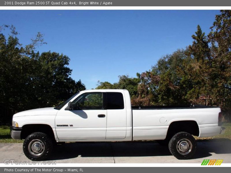 Bright White / Agate 2001 Dodge Ram 2500 ST Quad Cab 4x4