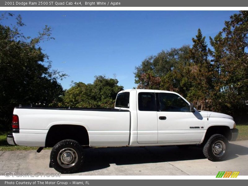 Bright White / Agate 2001 Dodge Ram 2500 ST Quad Cab 4x4