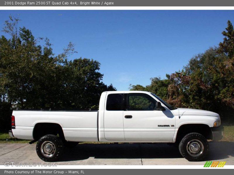 Bright White / Agate 2001 Dodge Ram 2500 ST Quad Cab 4x4