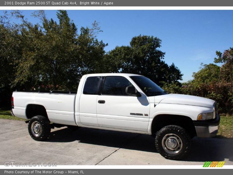 Bright White / Agate 2001 Dodge Ram 2500 ST Quad Cab 4x4