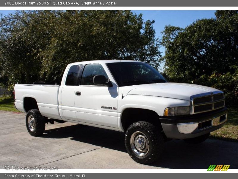Bright White / Agate 2001 Dodge Ram 2500 ST Quad Cab 4x4