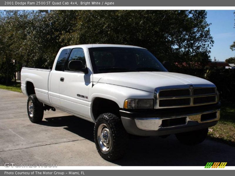 Bright White / Agate 2001 Dodge Ram 2500 ST Quad Cab 4x4