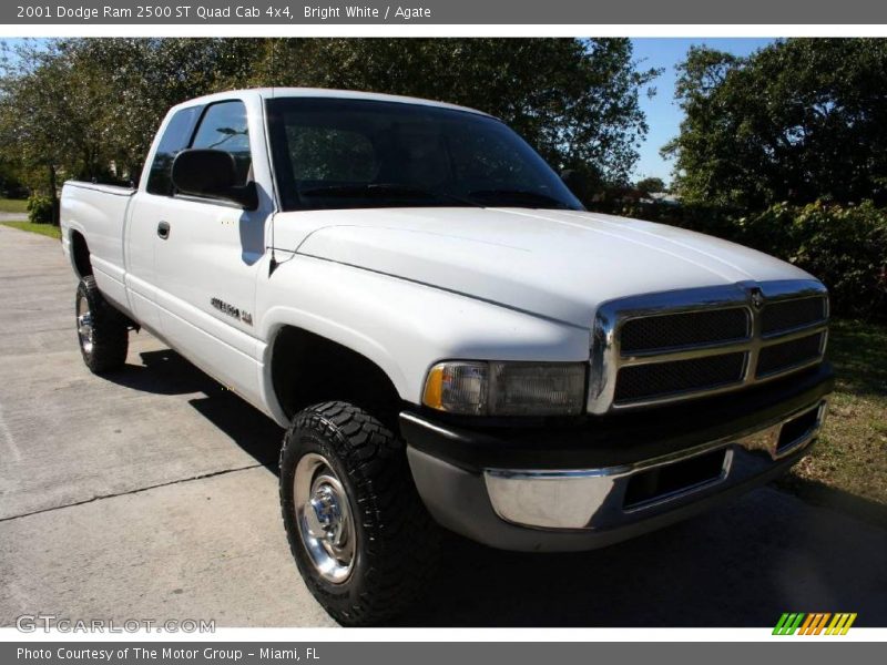 Bright White / Agate 2001 Dodge Ram 2500 ST Quad Cab 4x4