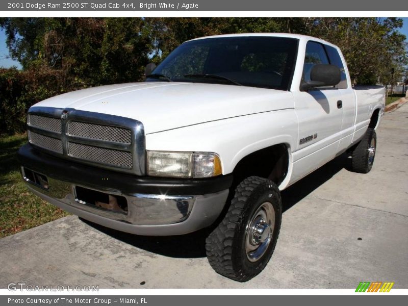 Bright White / Agate 2001 Dodge Ram 2500 ST Quad Cab 4x4