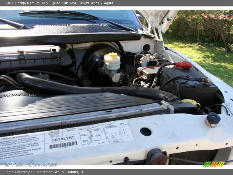 Bright White / Agate 2001 Dodge Ram 2500 ST Quad Cab 4x4