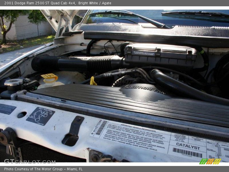 Bright White / Agate 2001 Dodge Ram 2500 ST Quad Cab 4x4