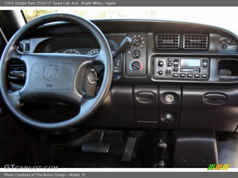 Bright White / Agate 2001 Dodge Ram 2500 ST Quad Cab 4x4