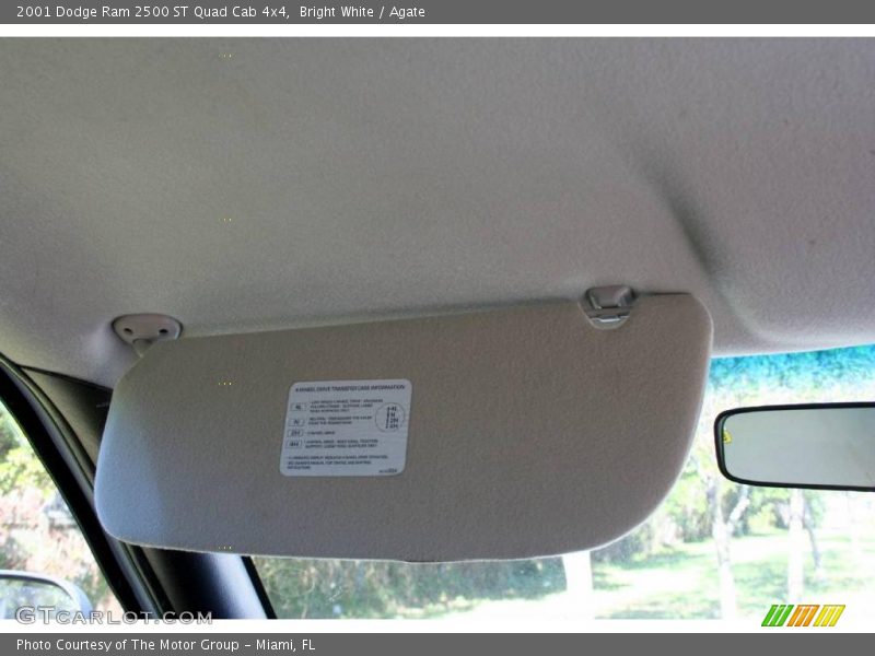 Bright White / Agate 2001 Dodge Ram 2500 ST Quad Cab 4x4