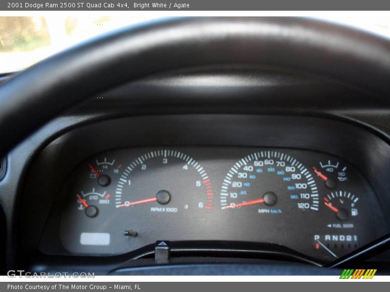 Bright White / Agate 2001 Dodge Ram 2500 ST Quad Cab 4x4