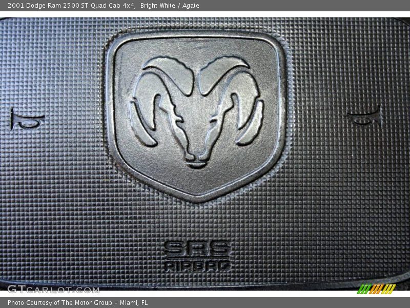 Bright White / Agate 2001 Dodge Ram 2500 ST Quad Cab 4x4