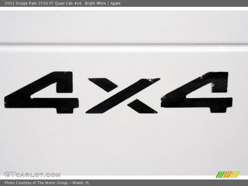 Bright White / Agate 2001 Dodge Ram 2500 ST Quad Cab 4x4