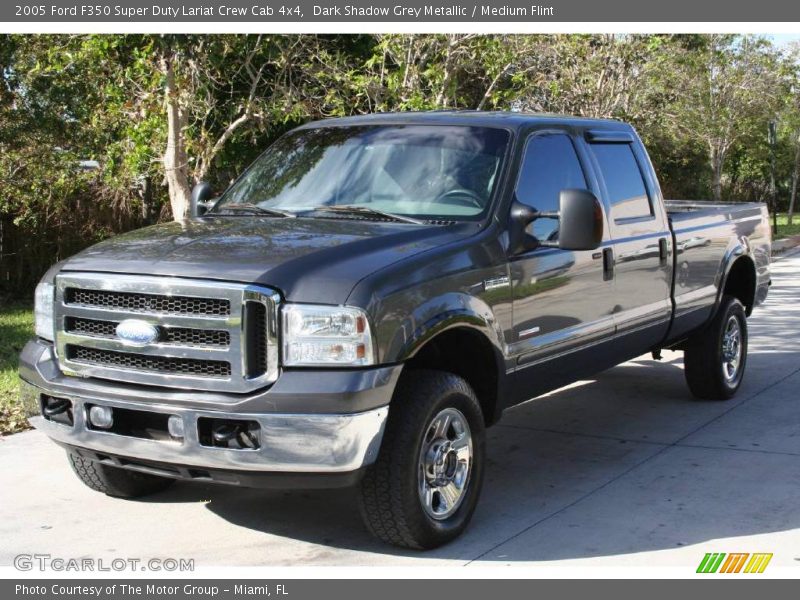 Dark Shadow Grey Metallic / Medium Flint 2005 Ford F350 Super Duty Lariat Crew Cab 4x4
