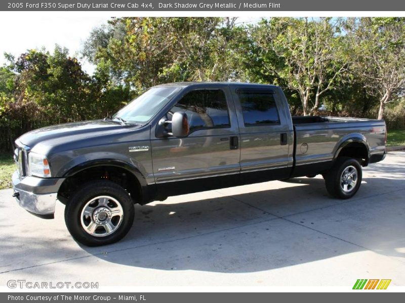Dark Shadow Grey Metallic / Medium Flint 2005 Ford F350 Super Duty Lariat Crew Cab 4x4
