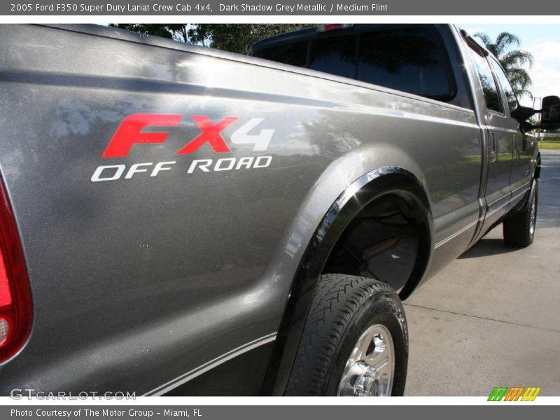 Dark Shadow Grey Metallic / Medium Flint 2005 Ford F350 Super Duty Lariat Crew Cab 4x4