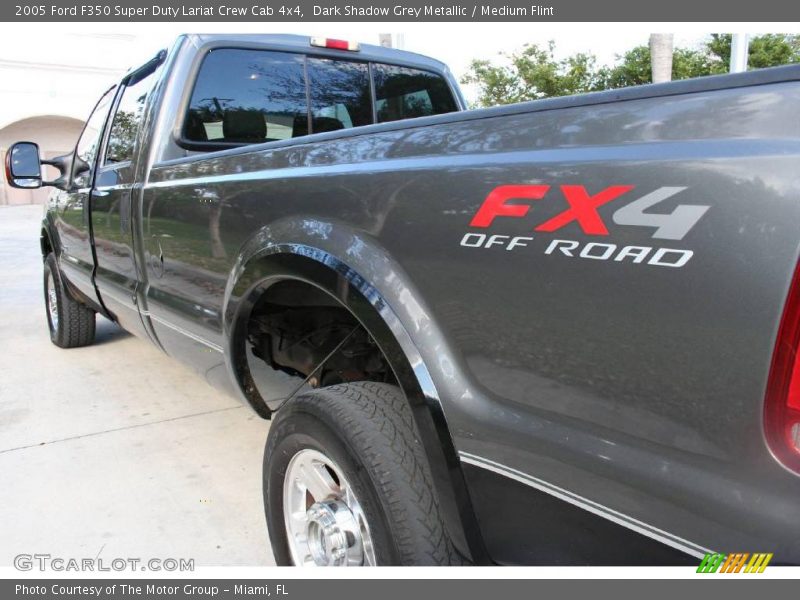 Dark Shadow Grey Metallic / Medium Flint 2005 Ford F350 Super Duty Lariat Crew Cab 4x4